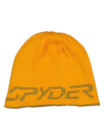 SPYDER Dwustronna czapka beanie "Innsbruck" w kolorze żółtym