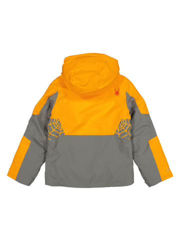 SPYDER Kurtka narciarska "Challenger" w kolorze żółto-szarym