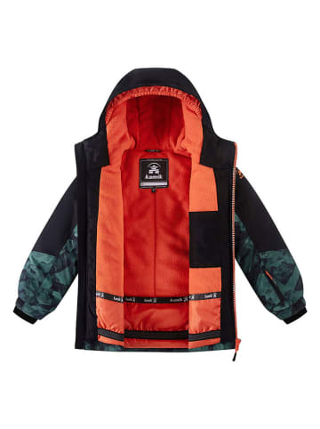 Kamik Kurtka zimowa "Samuel" w kolorze czarno-zielonym