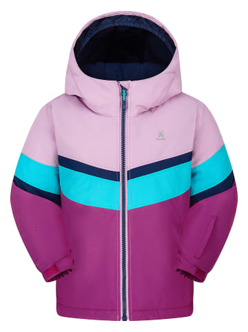 Kamik Kurtka narciarska "Akira" w kolorze fioletowo-jasnoróżowo-błękitnym