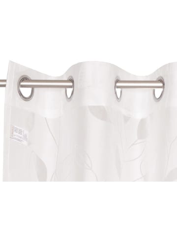 ESPRIT Ösenschal "Leafs" in Creme