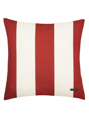 ESPRIT Kissenhülle "Neo" in Braunrot/ Weiß