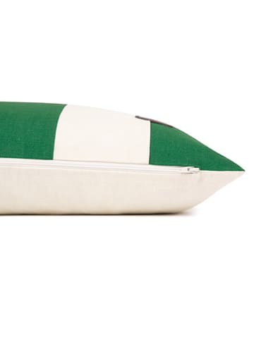 ESPRIT Poszewka "Neo" w kolorze zielono-białym na poduszkę