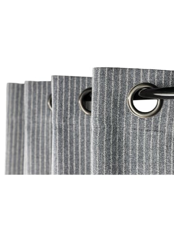 ESPRIT Ösenschal "Fun" in Grau/ Weiß