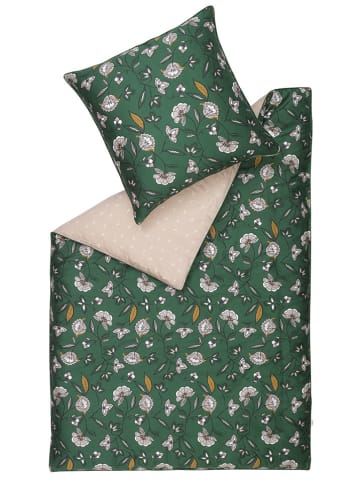 ESPRIT Satijnen beddengoedset "Maeve" groen/lichtroze