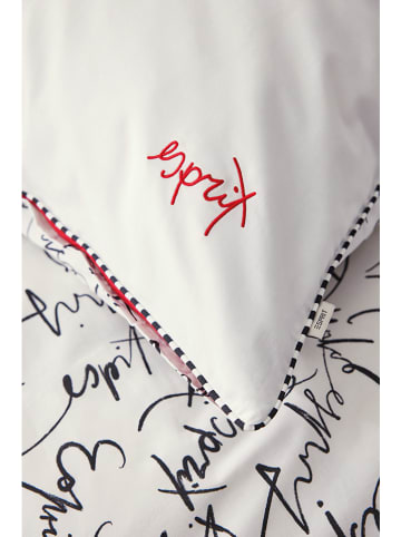 ESPRIT Komplet pościeli satynowej "Heritage" w kolorze biało-czarnym