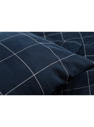 ESPRIT Flanell-Bettwäscheset "Check" in Dunkelblau