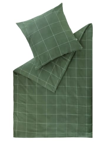 ESPRIT Komplet pościeli flanelowej "Check" w kolorze zielonym