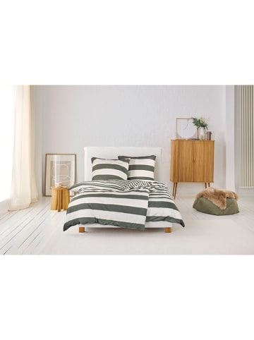 ESPRIT Renforcé beddengoedset "Fun" grijs/wit