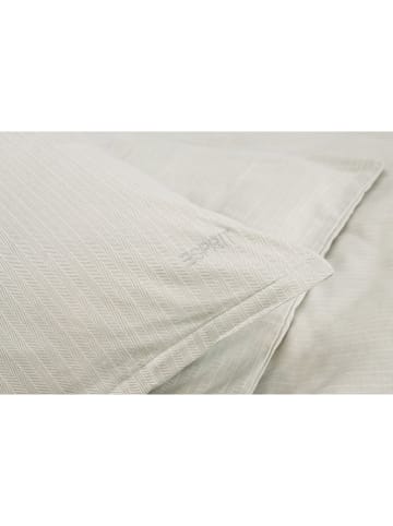 ESPRIT Flanell-Bettwäsche-Set "Herringbone" in Hellgrau
