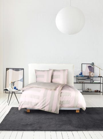 ESPRIT Renforcé beddengoedset "Greta" lichtroze/beige