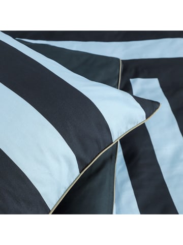 ESPRIT Renforcé beddengoedset "Greta" donkerblauw/lichtblauw