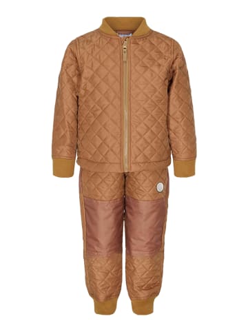 HULABALU 2-częściowy zestaw termiczny w kolorze jasnobrązowym