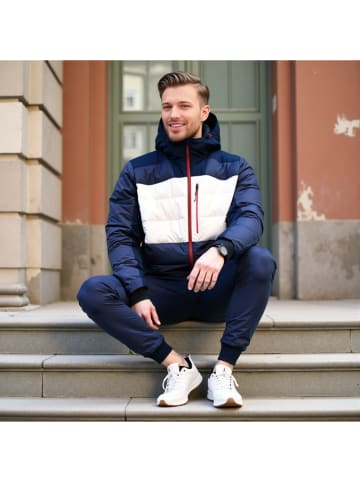 Alpine Pro Ski-/ Snowboardjacke "Ferer 2" in Dunkelblau/ Weiß