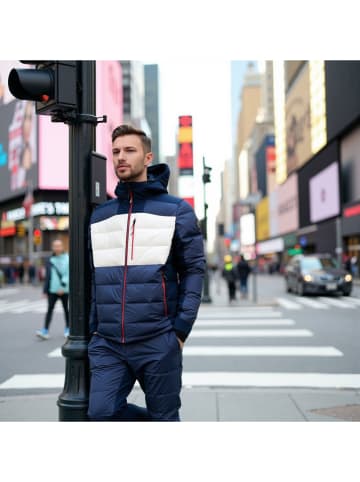 Alpine Pro Ski-/ Snowboardjacke "Ferer 2" in Dunkelblau/ Weiß