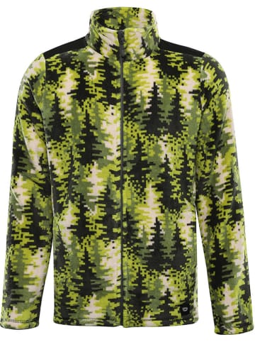 Alpine Pro Fleecejacke "Eflin" in Petrol/ Hellgrün/ Creme