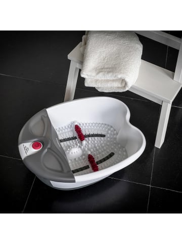 Medisana 2in1--Faltbares Fußsprudelbad "FS 300" in Weiß/ Grau