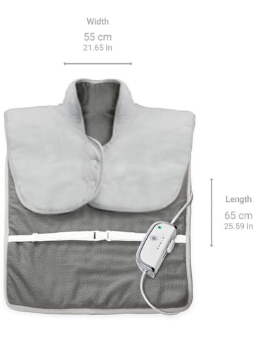 Medisana XL-Rücken- und Nackenheizkissen "HP 630" in Grau