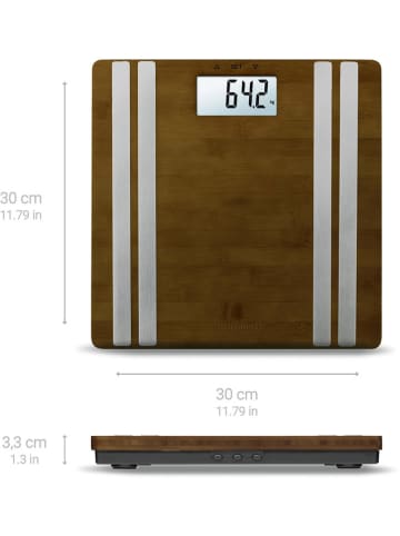 Medisana Waga w kolorze brązowym z funkcją pomiaru składu ciała