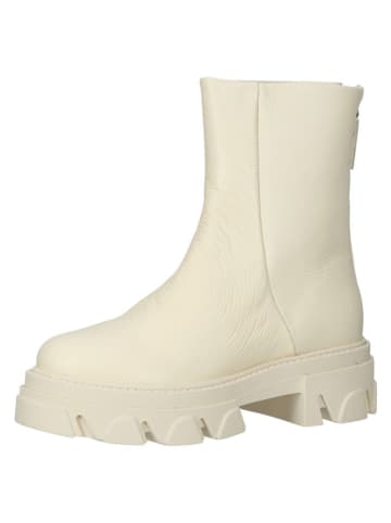 Steve Madden Skórzane botki w kolorze kremowym