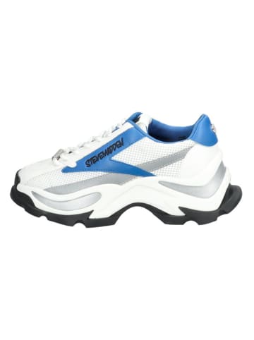 Steve Madden Sneaker in Weiß/ Blau