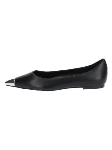 Steve Madden Ballerina's zwart/zilverkleurig