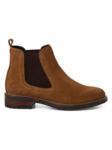 s.Oliver Leren chelseaboots lichtbruin
