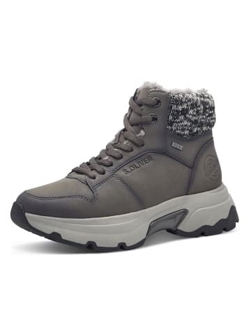 s.Oliver Winterboots in Grau