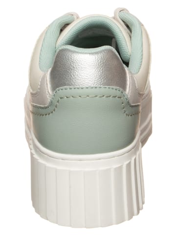 s.Oliver Sneakers wit/mintgroen