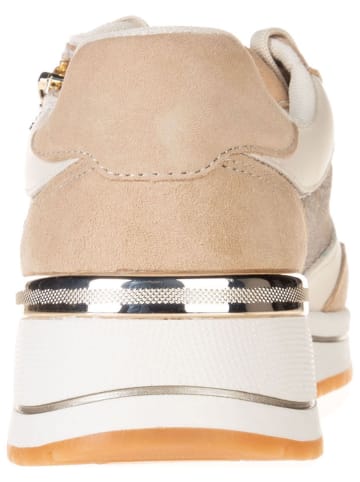 s.Oliver Leder-Sneakers in Beige