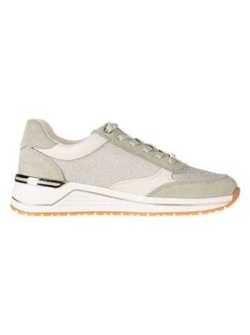 s.Oliver Leder-Sneakers in Khaki