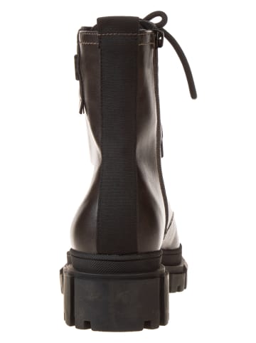 s.Oliver Botki w kolorze ciemnobrązowym