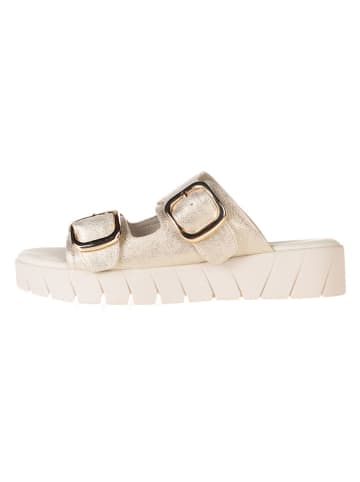 s.Oliver Klapki w kolorze złotym