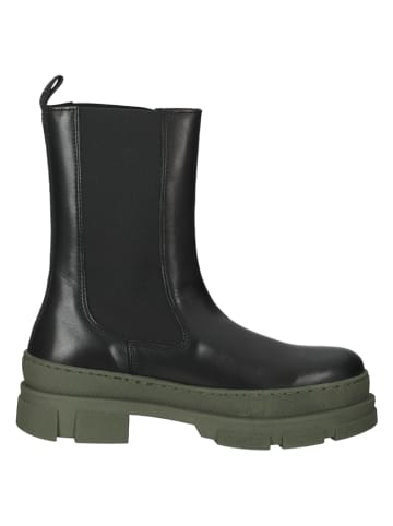 Steve Madden Leren laarzen zwart/kaki