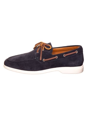 MELVIN & HAMILTON Leren instappers donkerblauw