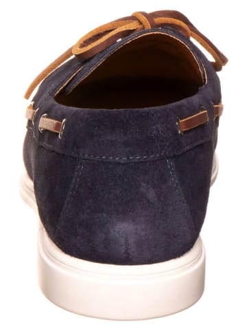 MELVIN & HAMILTON Leder-Slippers in Dunkelblau