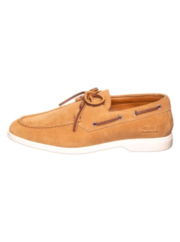 MELVIN & HAMILTON Leder-Slippers in Hellbraun