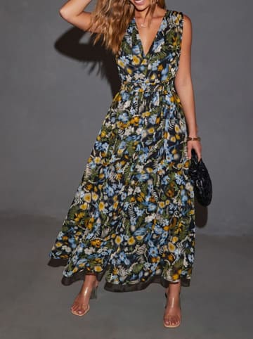 Milan Kiss Kleid in Grün/ Blau/ Bunt