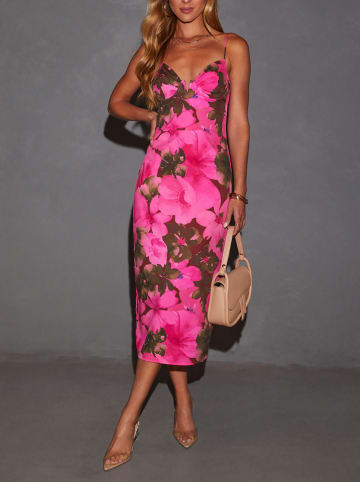 Milan Kiss Jurk roze/kaki