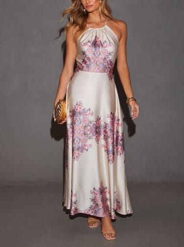 Milan Kiss Jurk crème/paars