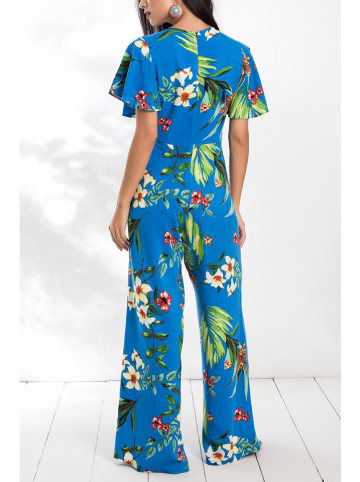 Milan Kiss Jumpsuit in Blau/ Grün