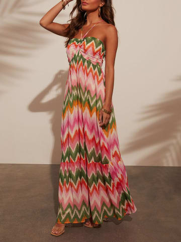 Milan Kiss Kleid in Rosa/ Grün