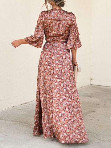 Milan Kiss Kleid in Bordeaux/ Rosa