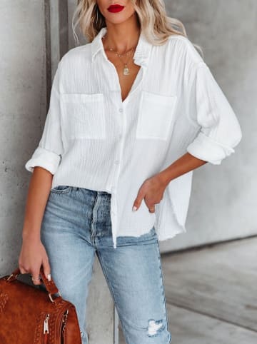 Milan Kiss Bluse in Weiß