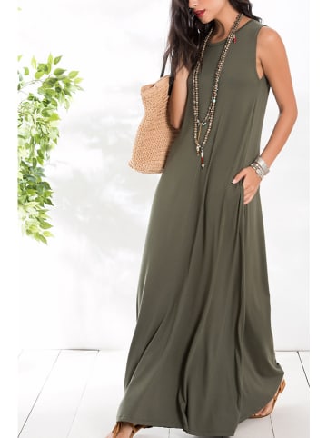 Milan Kiss Sukienka w kolorze oliwkowym