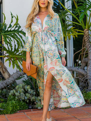 Milan Kiss Kleid in Grün/ Bunt