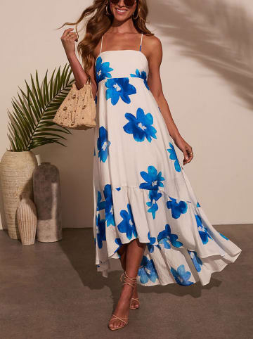 Milan Kiss Kleid in Weiß/ Blau