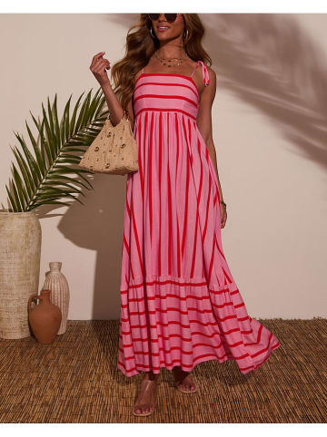 Milan Kiss Kleid in Pink/ Rot