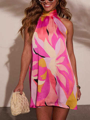 Milan Kiss Jurk roze/crème