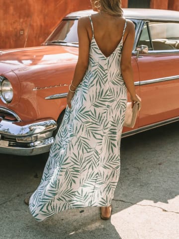 Milan Kiss Kleid in Weiß/ Grün